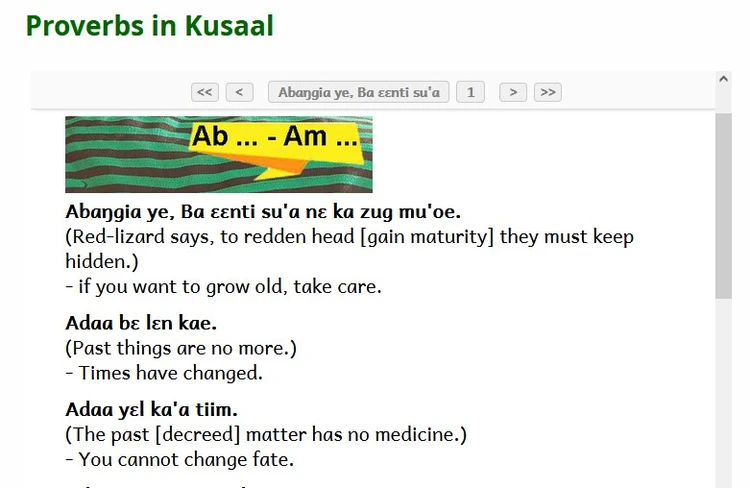 Kusaal Proverbs